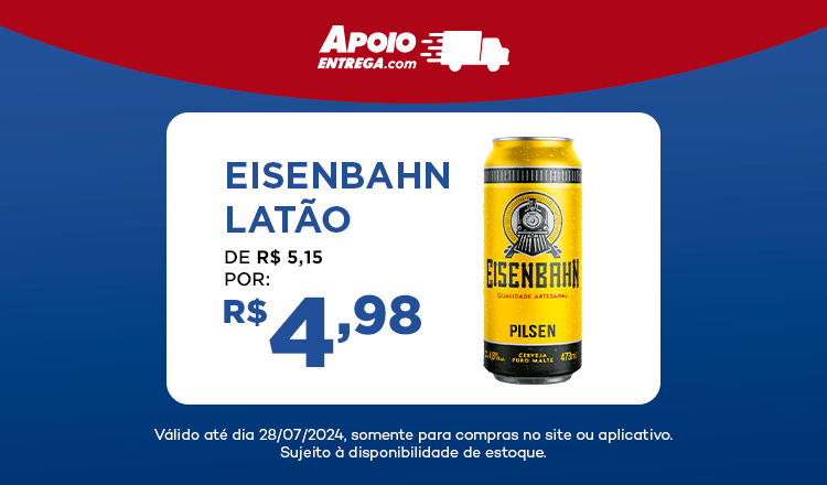 Eisenbahn Latão de R$ 5,15 por R$ 4,98 até 28/07